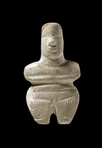 Estatueta das Cíclades, Naxos, c.3000-2000 aC (mármore)
